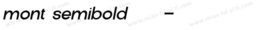 mont semibold字体下载字体转换